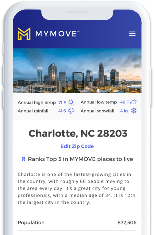Phone showing City Guide page