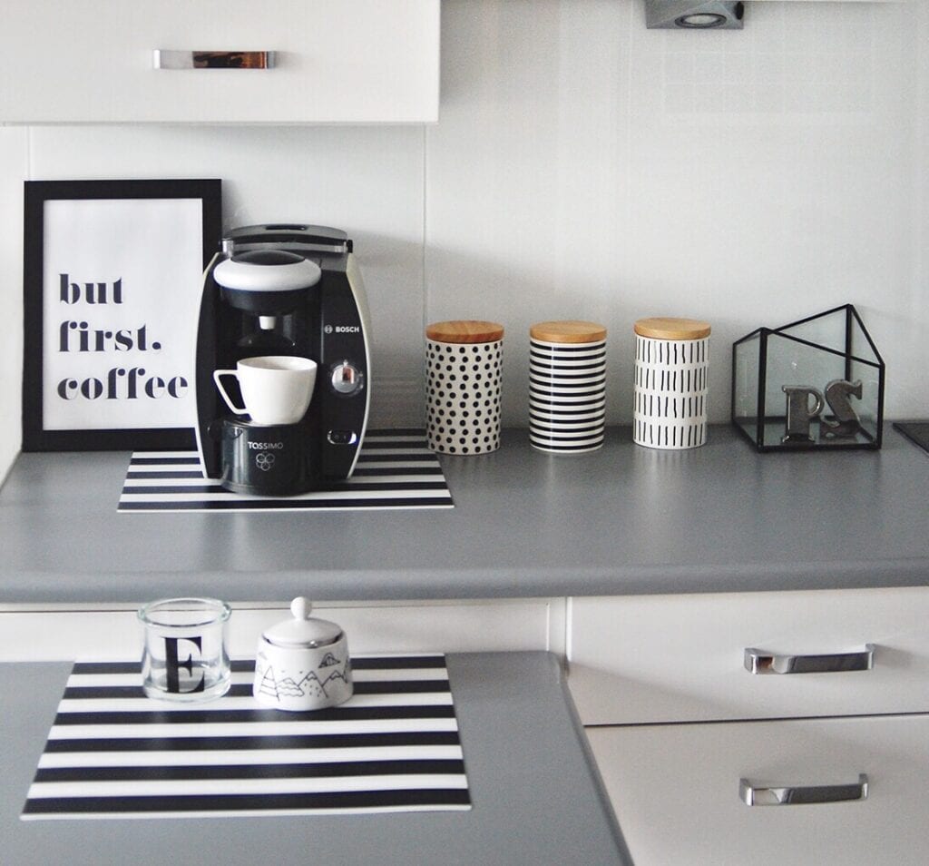 Kitchen with coffee pot