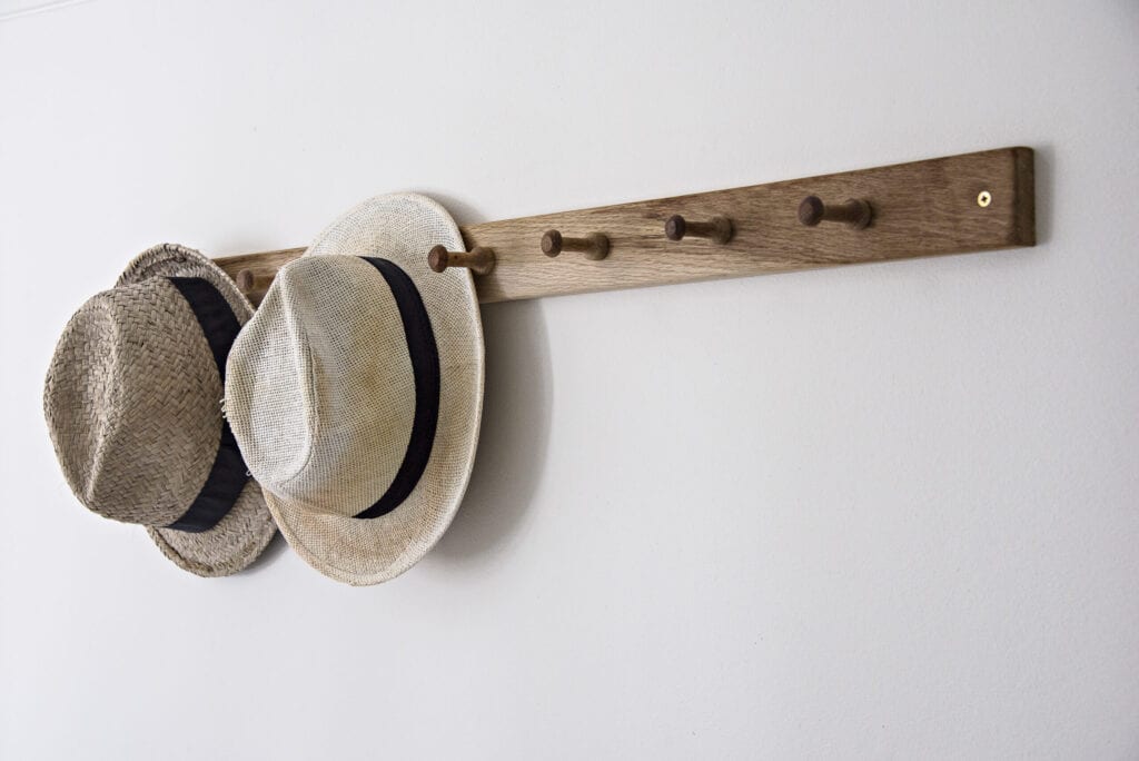 wall hook with hats