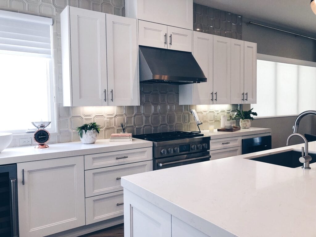 modern white kitchen