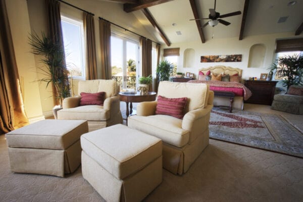 Large Master Bedroom with Sitting Area