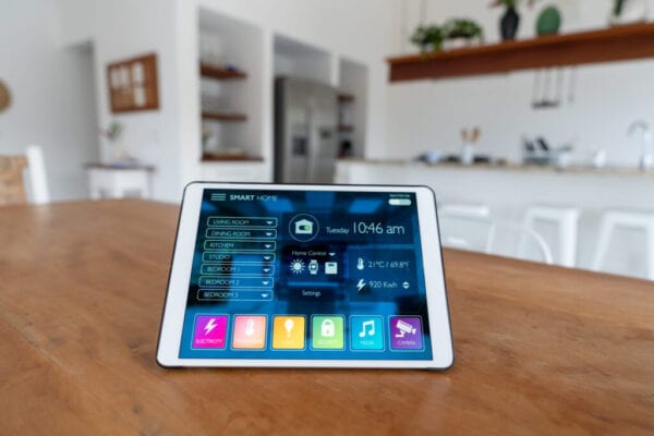 Using a tablet computer to control a smart home system