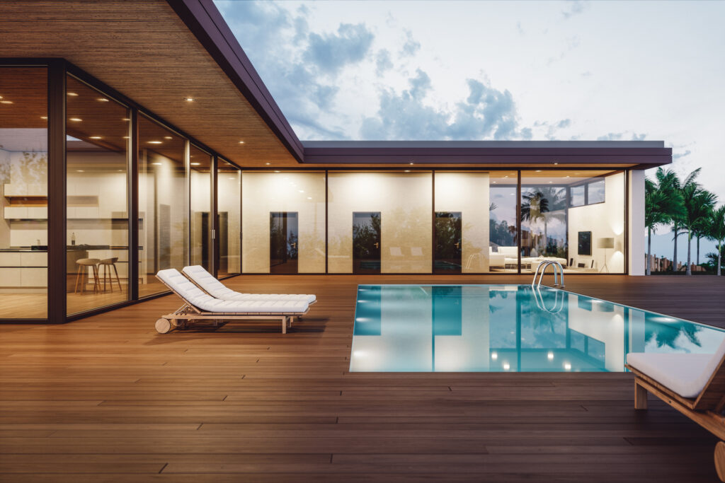 Modern pool