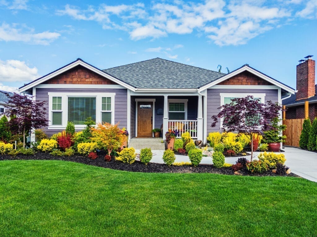 One-story suburban home