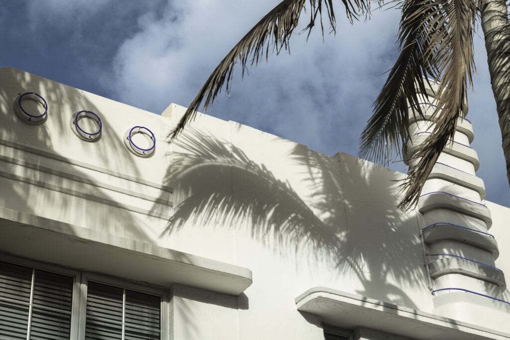 Art deco style building in South Beach, Miami