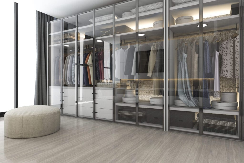 closet 3d rendering masculine