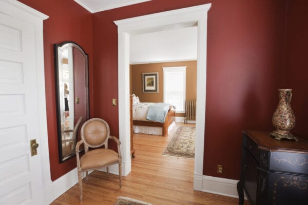 Renovated, Restored Victorian Home Interior, a Bedroom in Classic Style