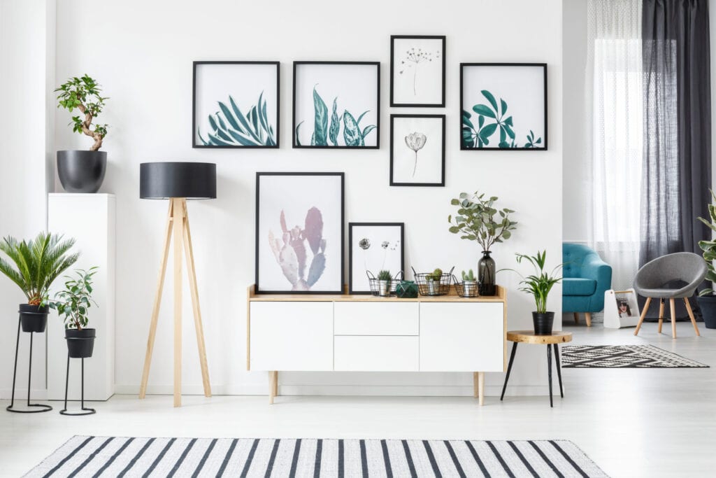 Wall art design, hanging pictures gallery wall