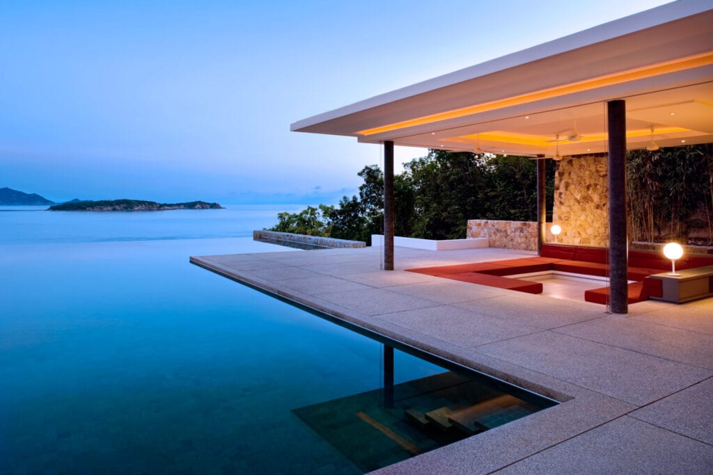 Tropical Island Home With Infinity Pool.