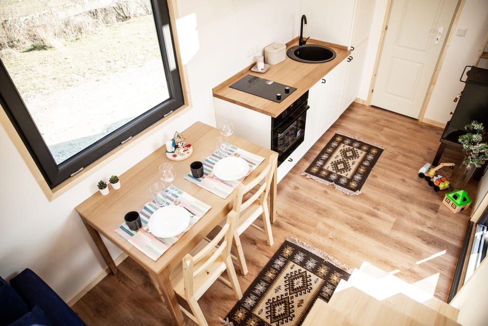 Interior of a tiny house