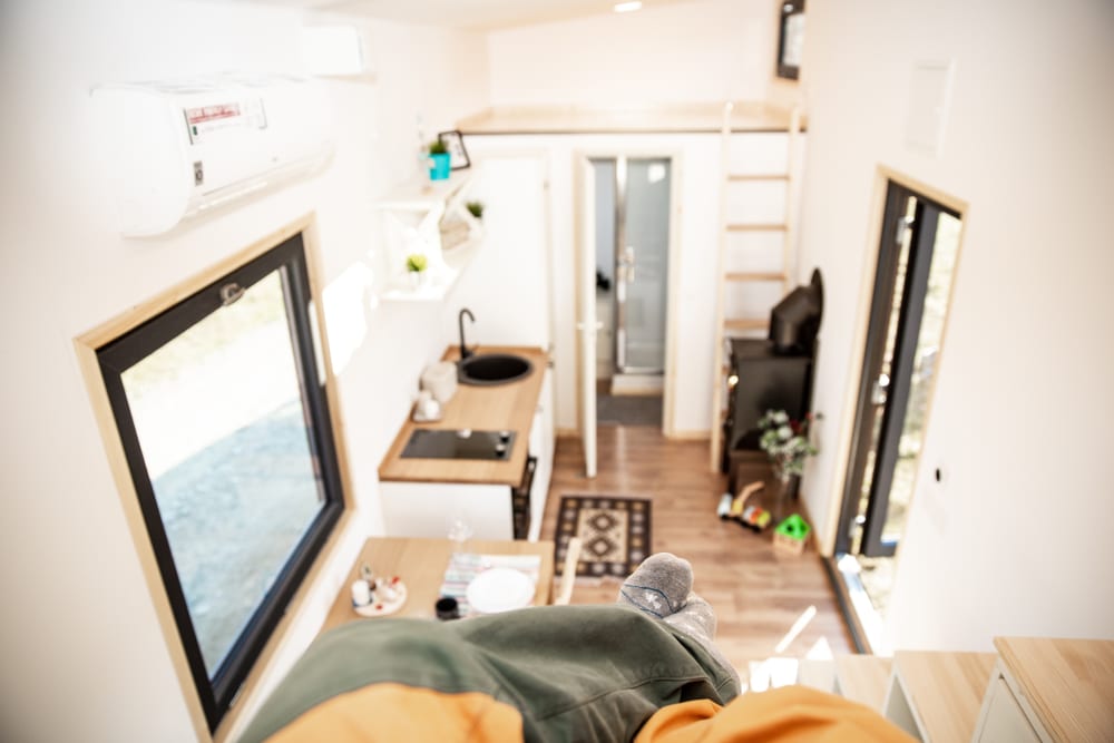 Interior of a tiny house