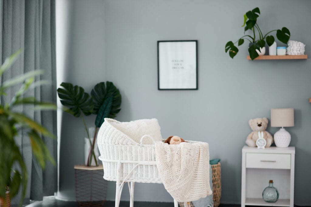 grey crib nursery ideas