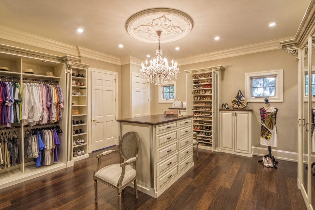 Beautiful custom closet in an estate home