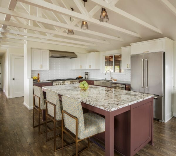Accent kitchen color island