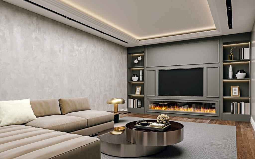 Basement living room