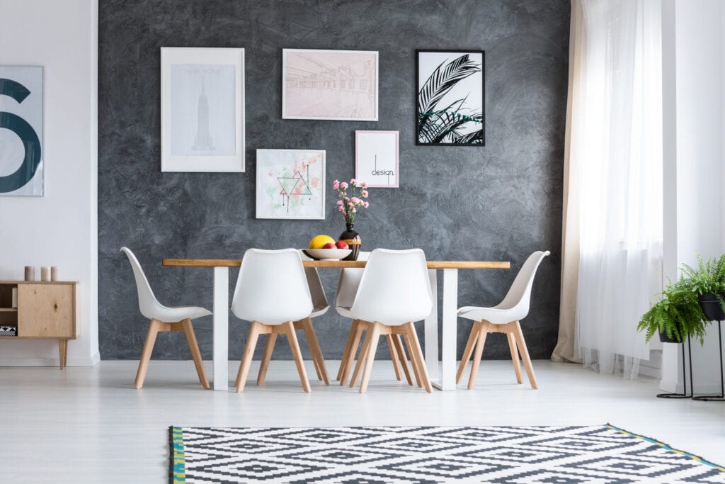 gallery wall dinning room