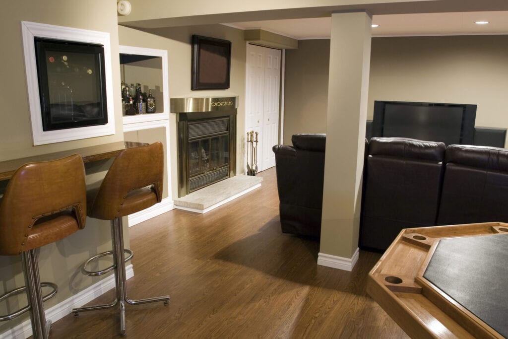 Basement Flooring Ideas How To Choose, How Much Per Square Foot To Finish Basement