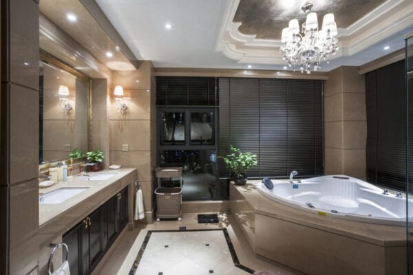 interior of bathroom