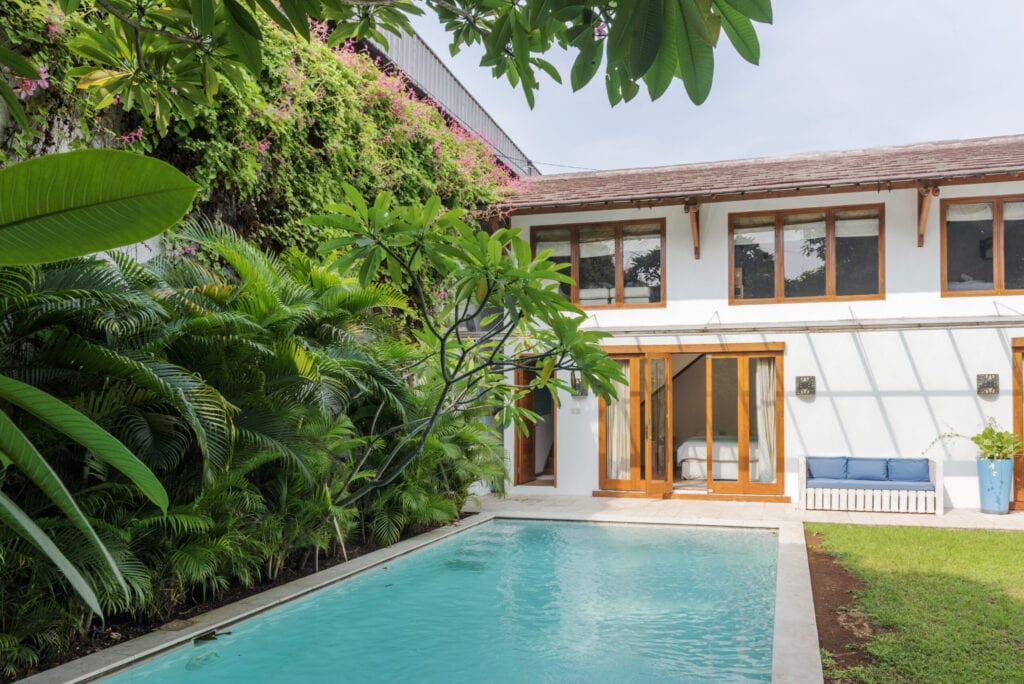 house with vertical garden 