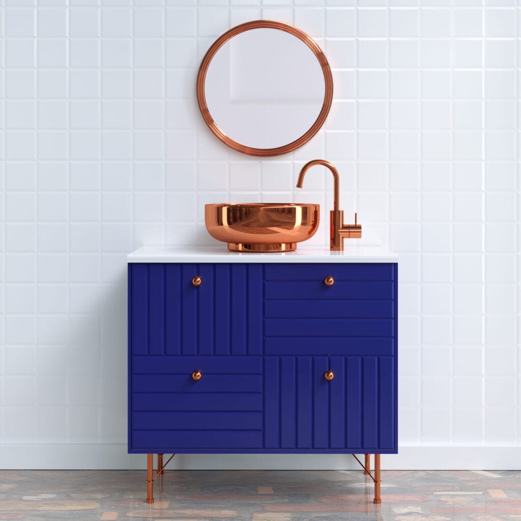 bathroom furniture 3d render