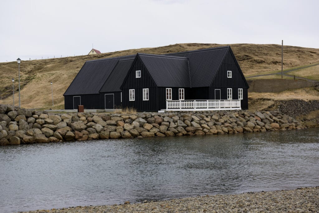 black home exterior