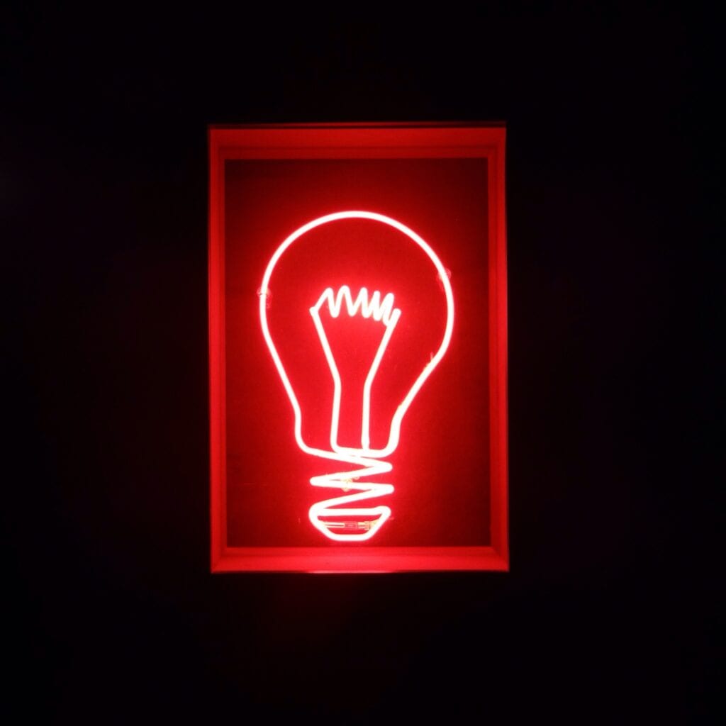 neon light bulb 