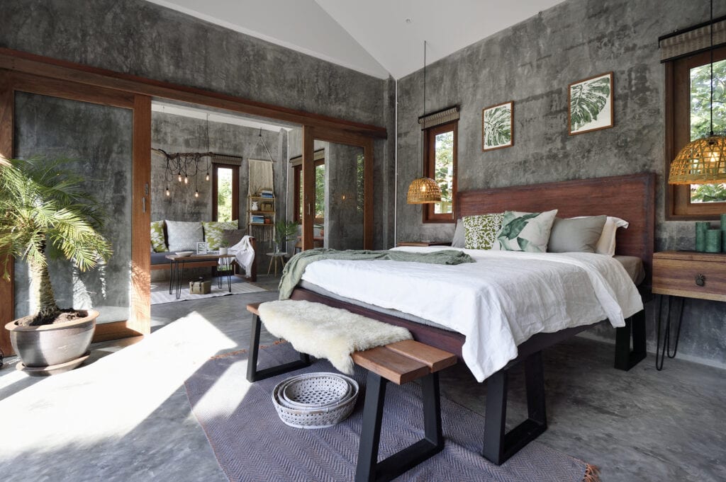 Luxury tropical bedroom