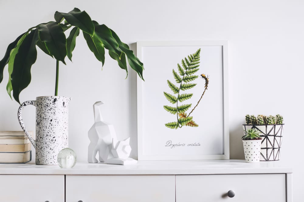 Tropical leaf wall art