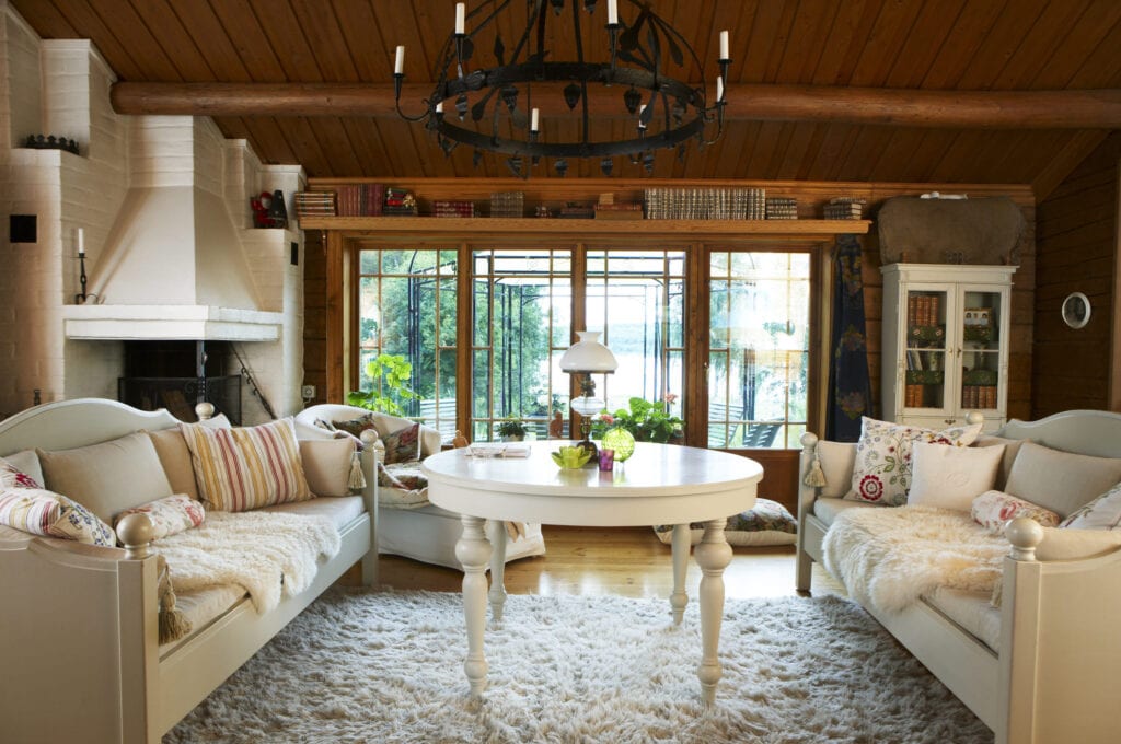 french country living room 