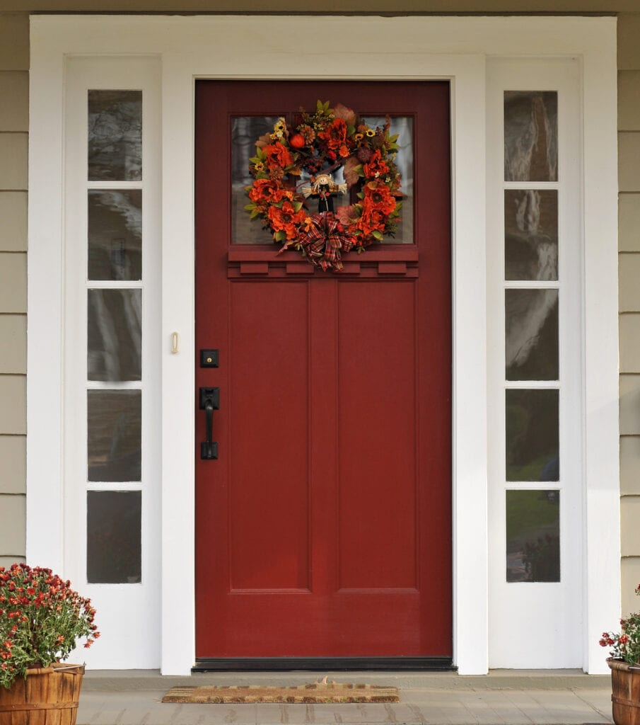 Front door at Harvest time.FOR MORE HOUSES AND DOORS (CLICK