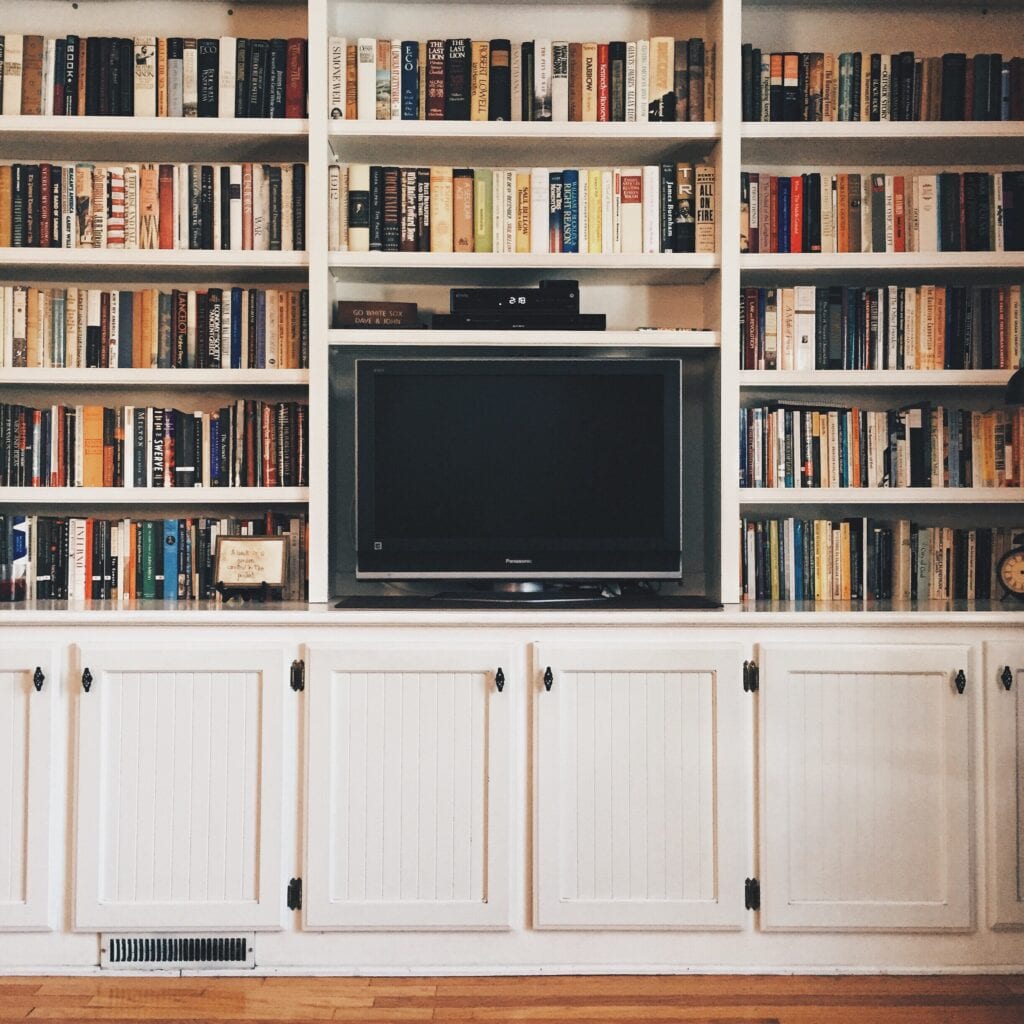 bookshelf kitchen