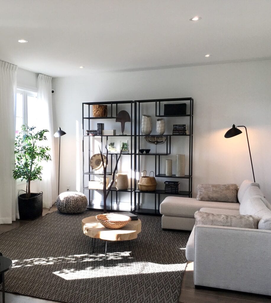 Natural toned living room