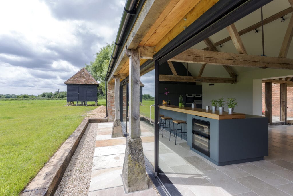 Modern open air kitchen