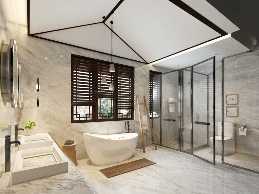 3D Render of Luxury Bathroom