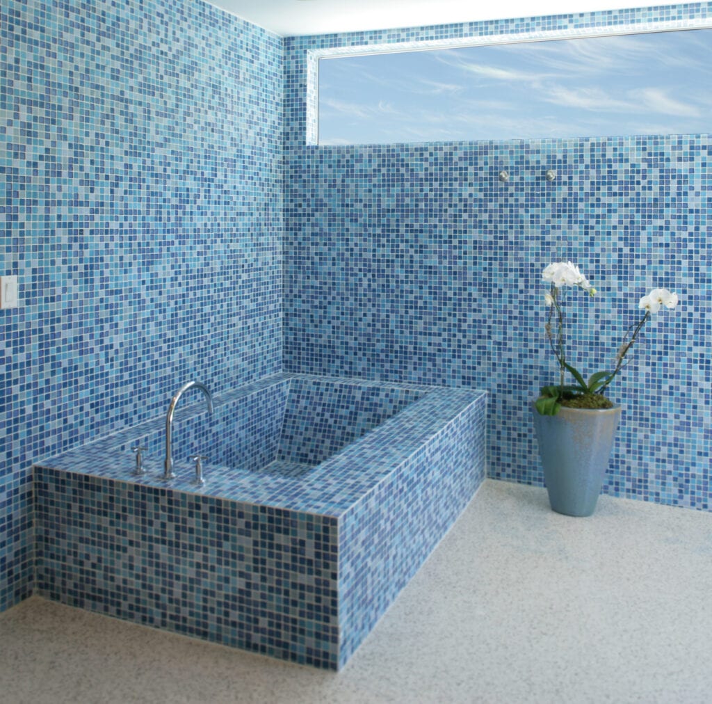 Tiled bathroom