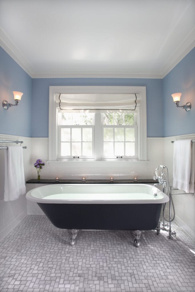 Light blue bathroom