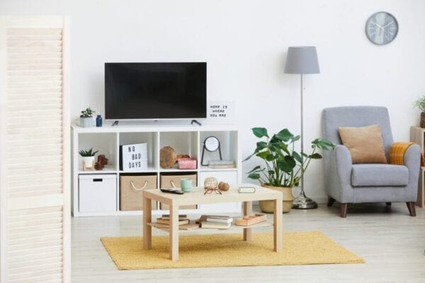 Modern apartment living area