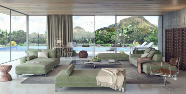 Living room, interior design