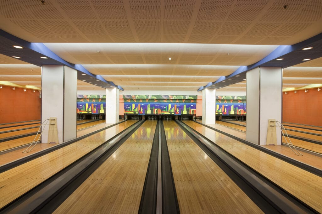 Bowling alley in home