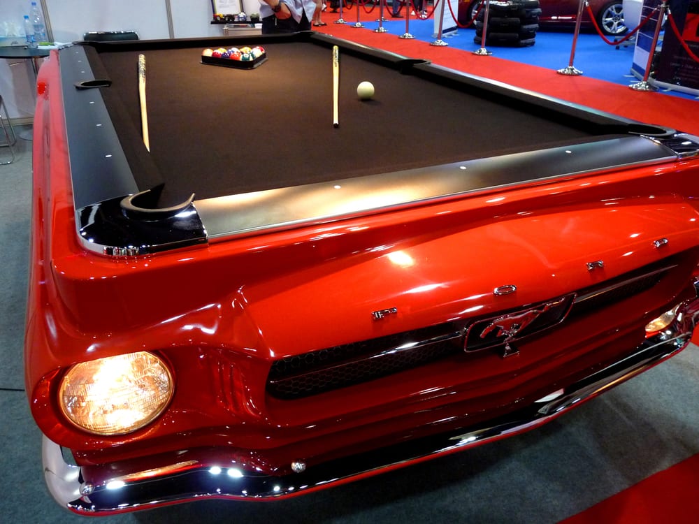 Sports car pool table