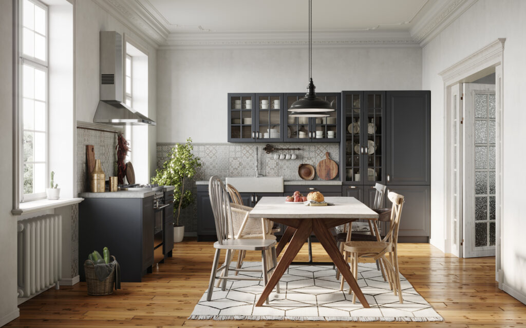 How To Design A Small Dining Space, Kitchen And Dining Room Design For Small Spaces