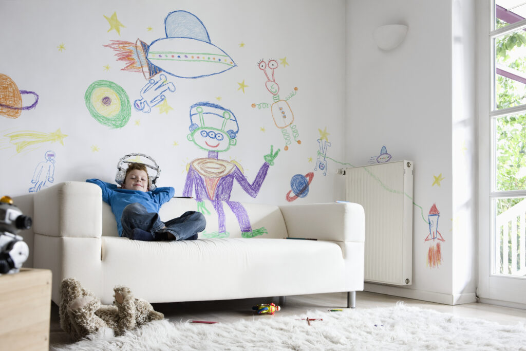 boy in bedroom