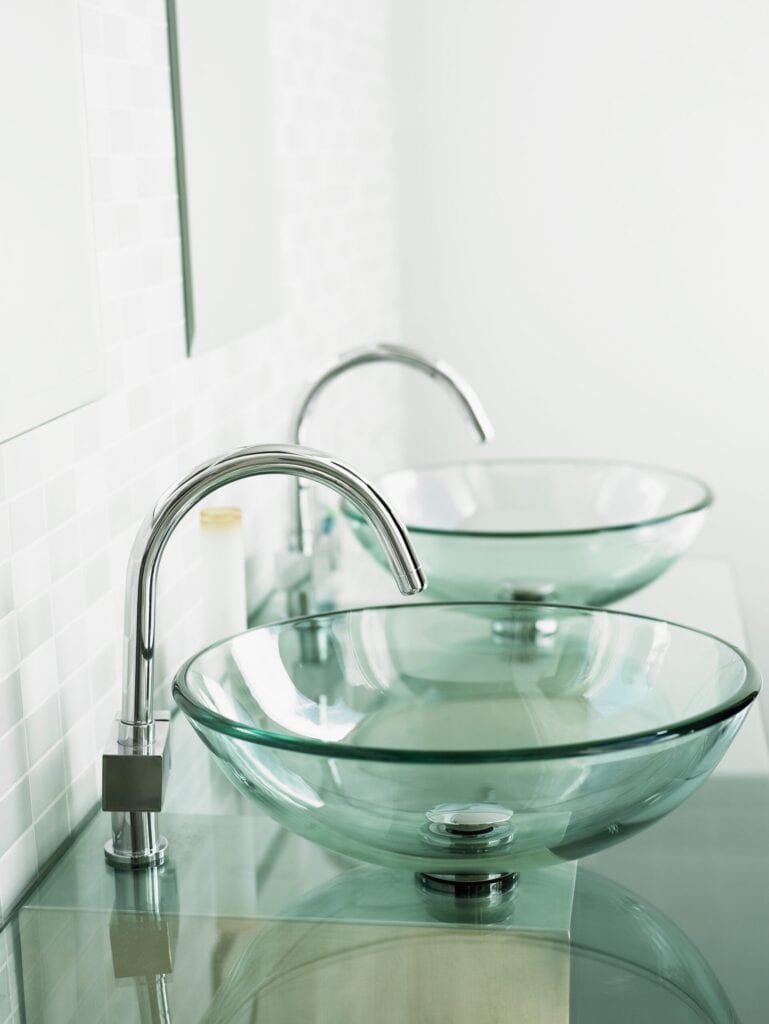 glass sinks