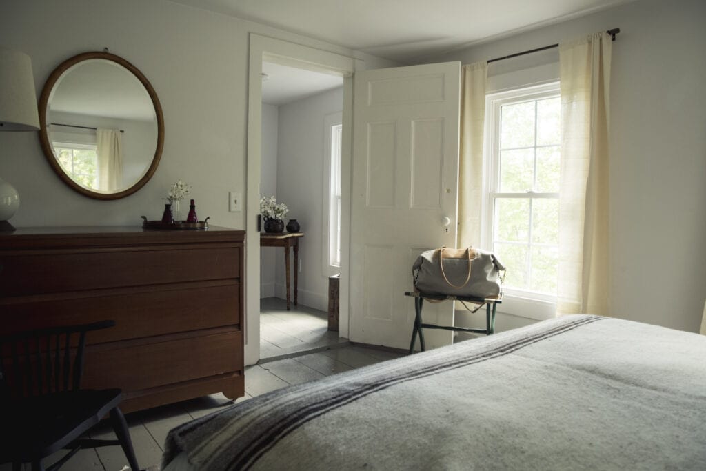 luggage rack in guest room