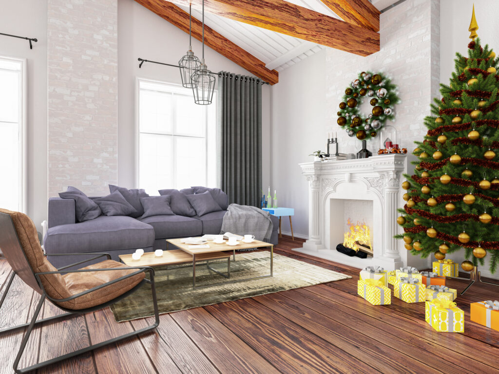 gold christmas decor