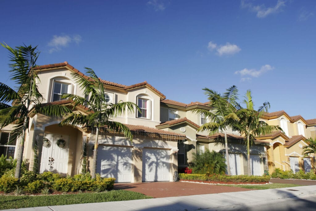 a newly built neighborhood in FL