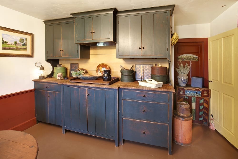 Reclaimed wood cabinets