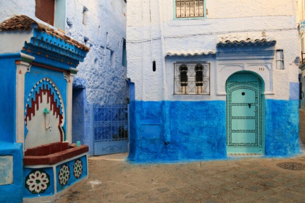 Typical street of the medina of Chefchaouen, a great place to spend an unforgettable vacation