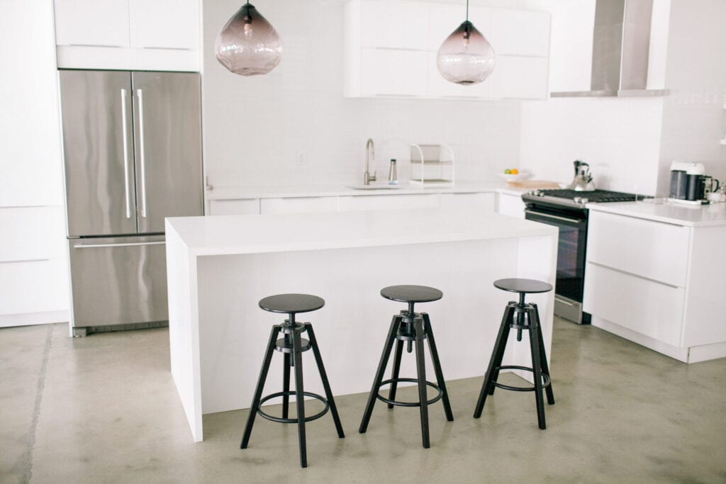 concrete floor kitchen