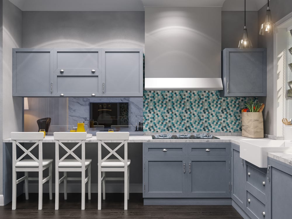 Pale gray modern kitchen